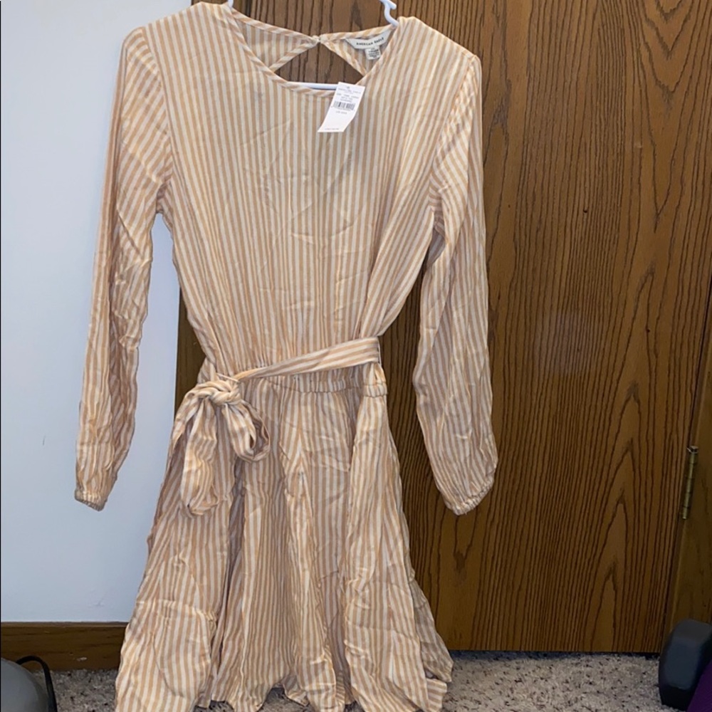 Tie Waist Mini Dress